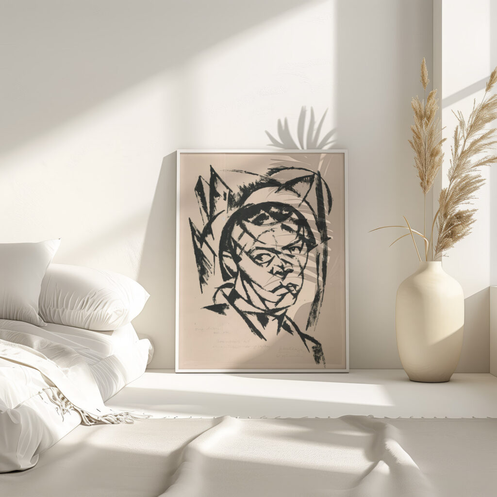 Hlava muza 1921 Gejza Schiller 4 mockup