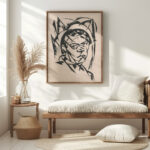 Hlava muza 1921 Gejza Schiller 5 mockup