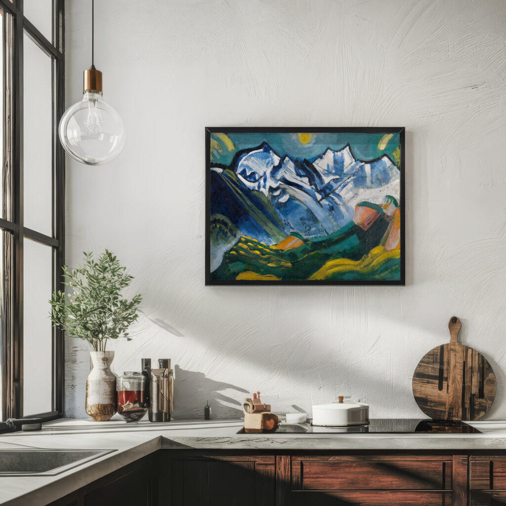 Hochgebirgslandschaft mit Scheerhorn 1920 August Babberger 6 mockup