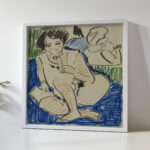 Hockende mit Buch 1908 1909 Ernst Ludwig Kirchner 5 mockup