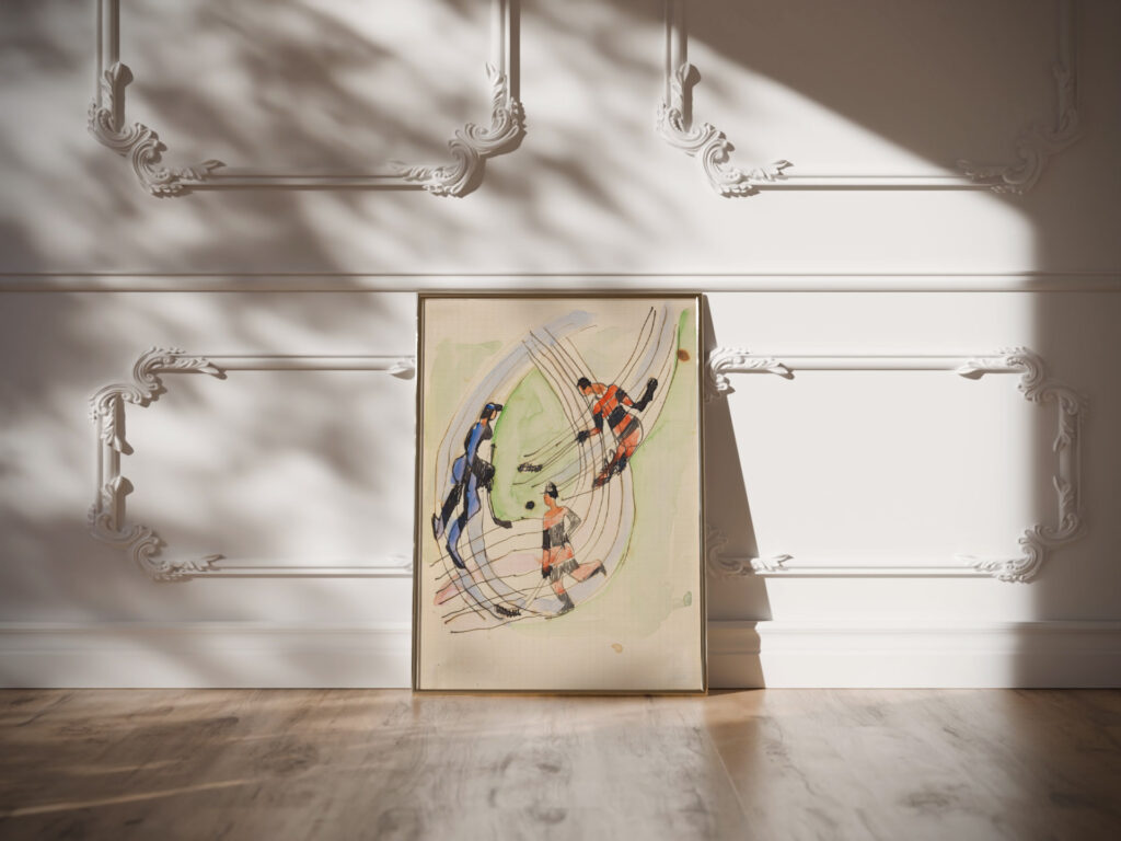 Hockeyspieler 1934 Ernst Ludwig Kirchner video mockup