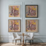 Hoeing 1925–1933 Zolo Palugyay framed posters mockup