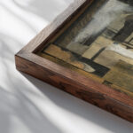 Hofe der Mietskasernen 1920 Arnold Topp close up dark wood mockup
