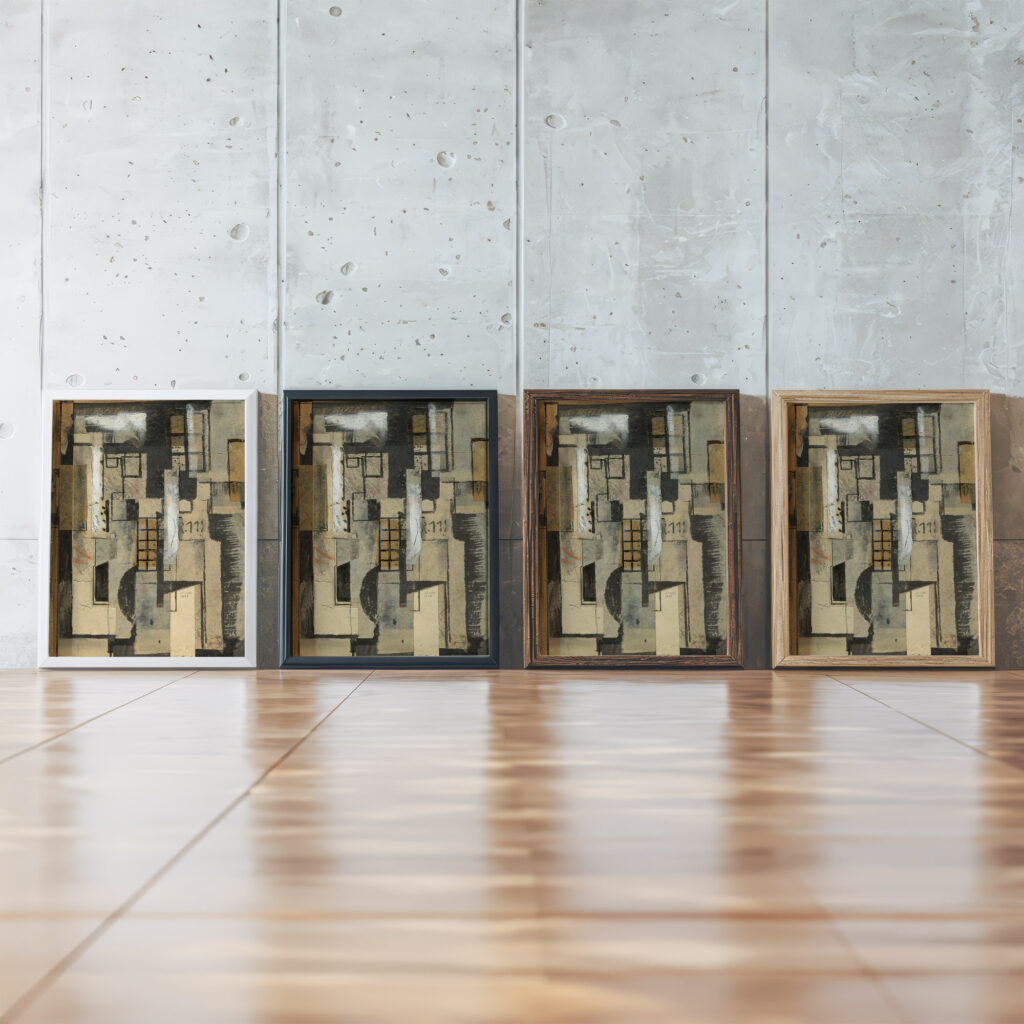 Hofe der Mietskasernen 1920 Arnold Topp framed posters mockup