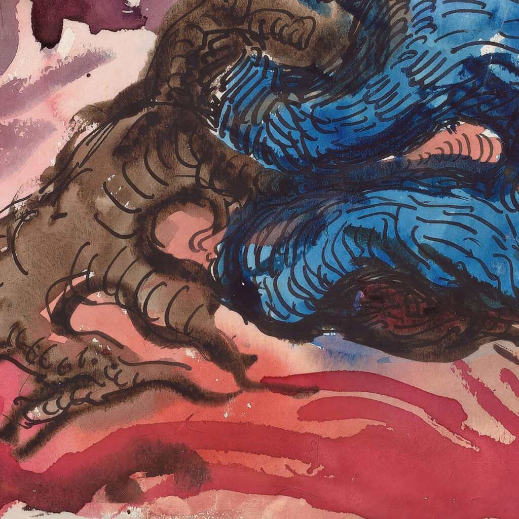 Holzfaller 1913 Wilhelm Morgner 8 mockup