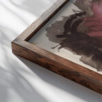 Holzfaller 1913 Wilhelm Morgner close up dark wood mockup