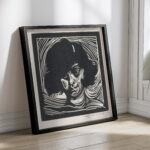 Hoofd van een vrouw 1888 Henri Jonas 4 mockup