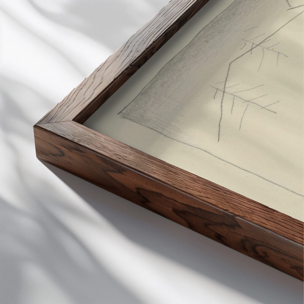 Horni chlapci 1932–1933 Mikulas Galanda close up dark wood mockup