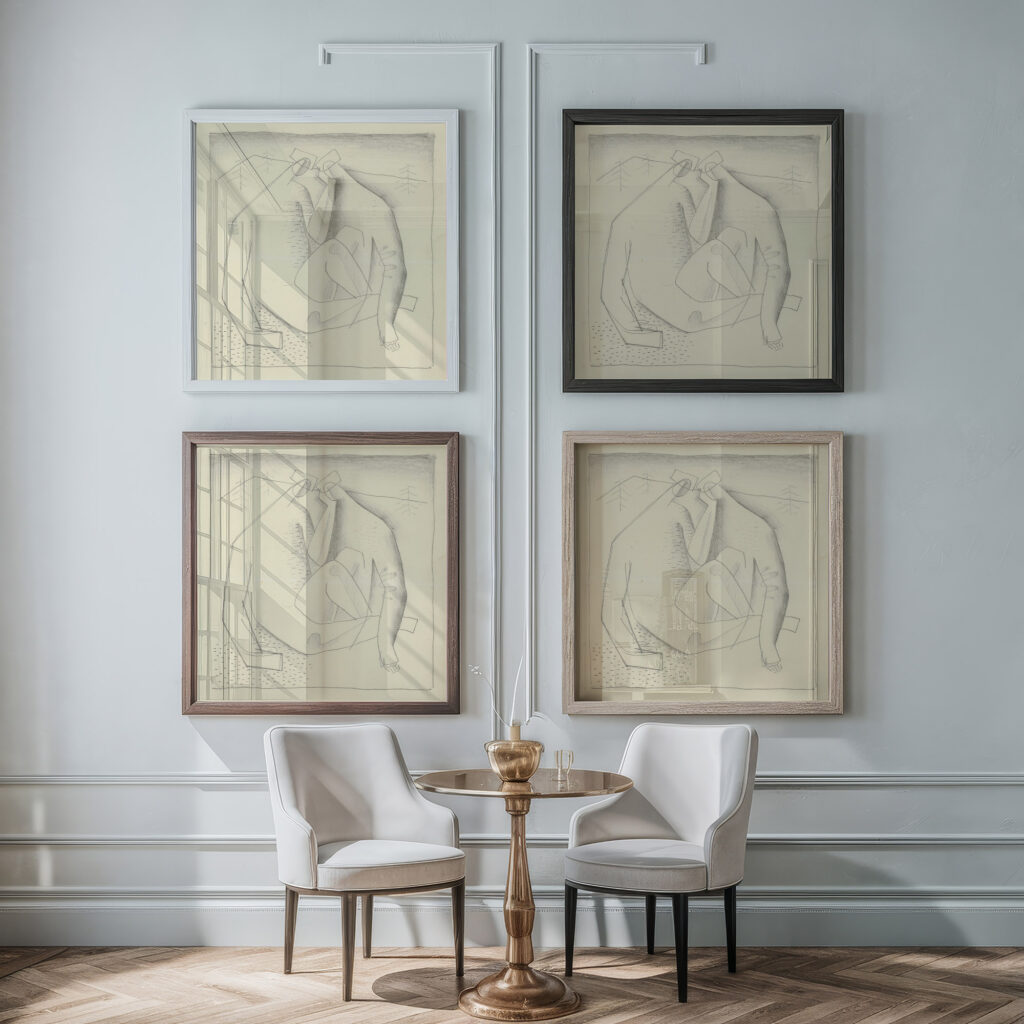 Horni chlapci 1932–1933 Mikulas Galanda framed posters mockup