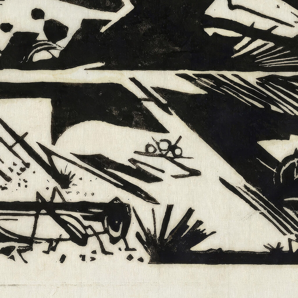 Horse and hedgehog 1913 Franz Marc 8 mockup
