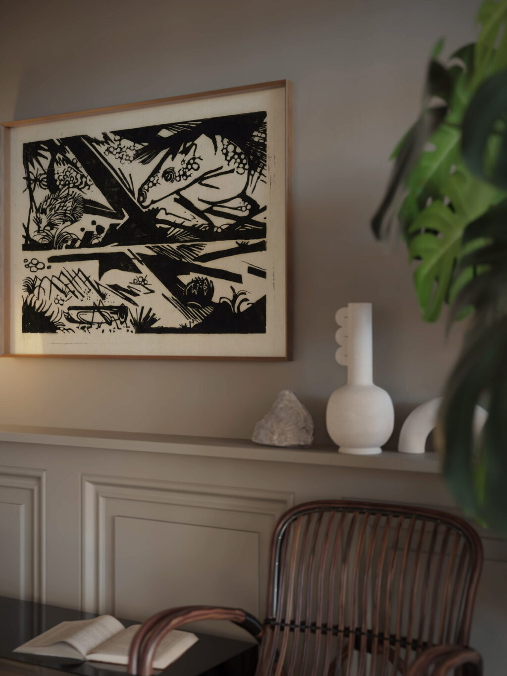 Horse and hedgehog 1913 Franz Marc video mockup