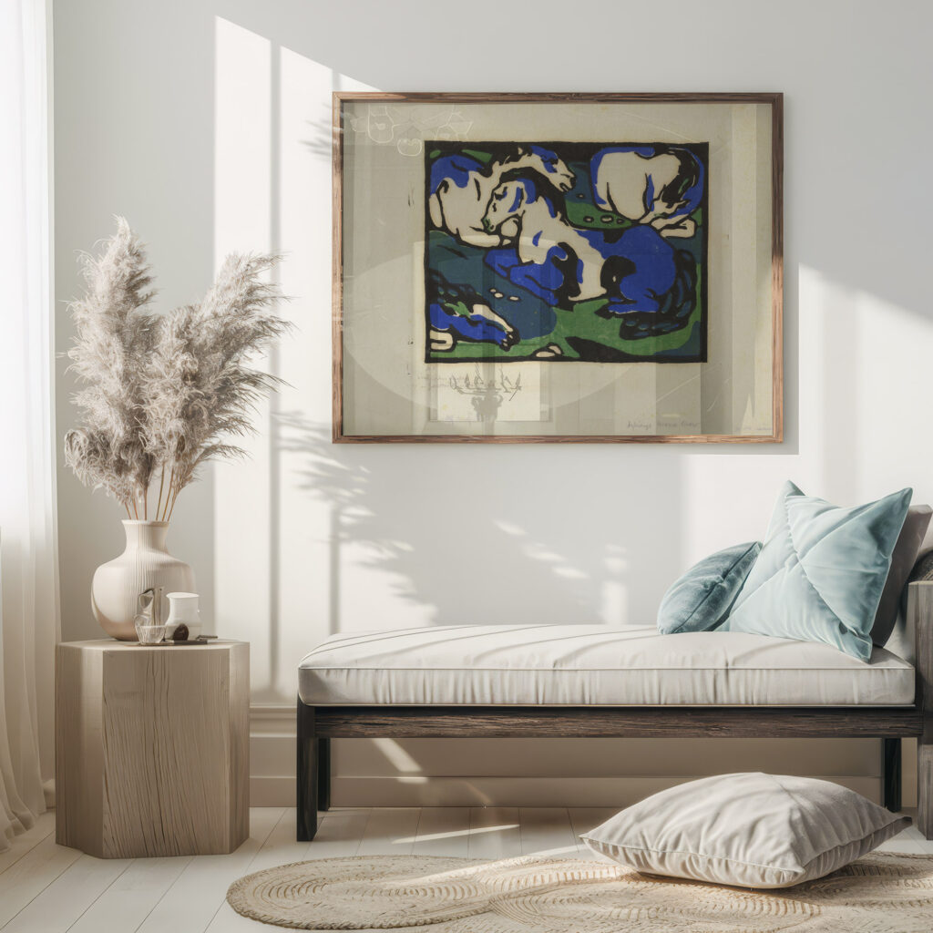Horses Resting 1911 – 1912 Franz Marc 5 mockup