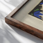 Horses Resting 1911 – 1912 Franz Marc close up dark wood mockup