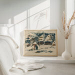 Horska krajina s vidiencankou 1930 Zolo Palugyay 4 mockup