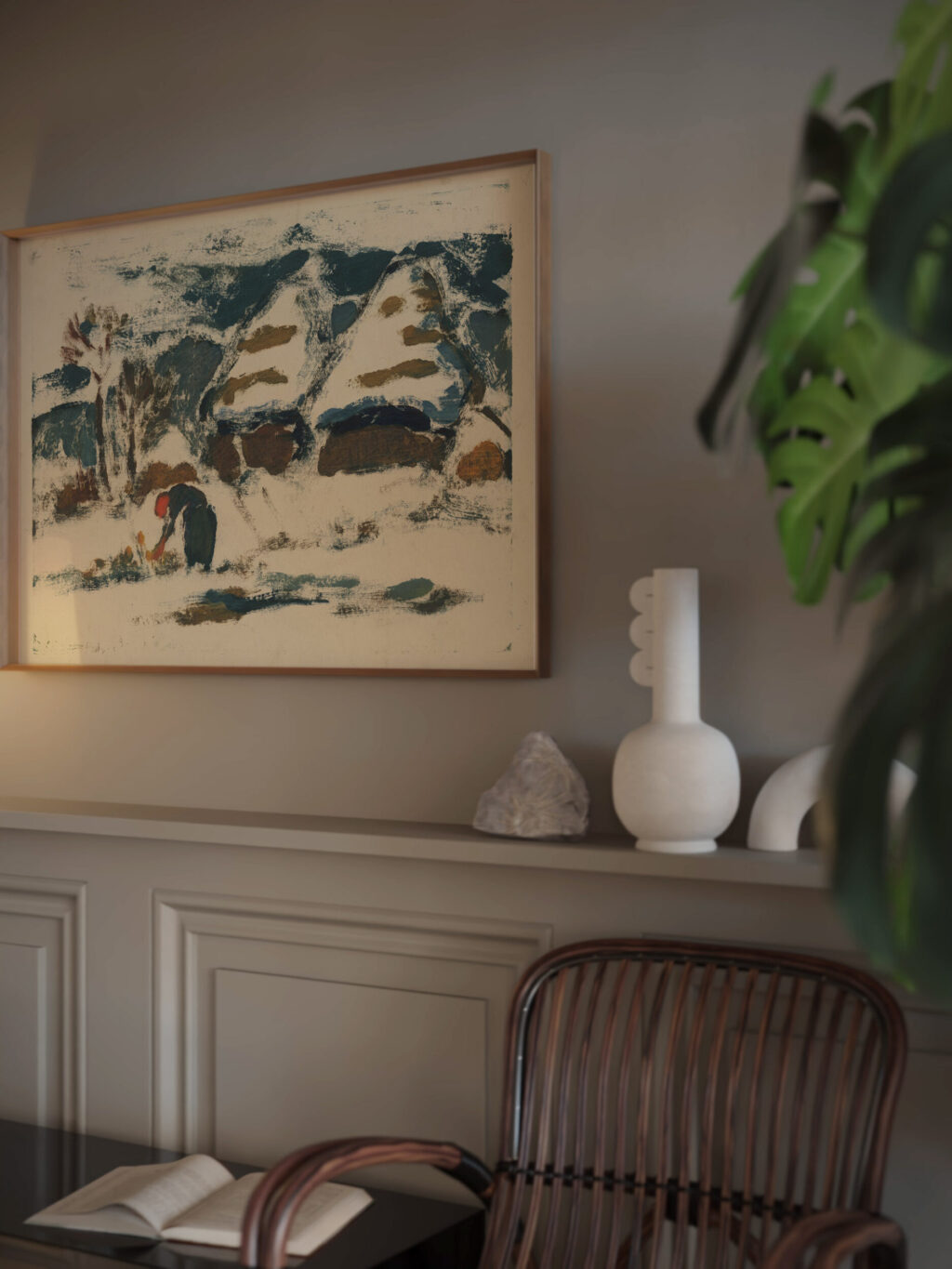 Horska krajina s vidiencankou 1930 Zolo Palugyay video mockup