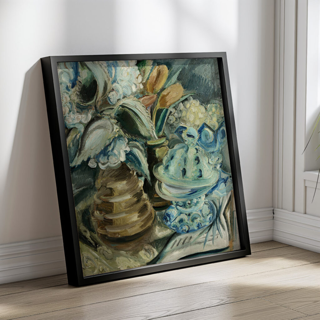 Hortensien und Tulpen 1925 Paul Kleinschmidt 4 mockup