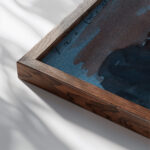 House in the park 1910 Eero Jarnefelt close up dark wood mockup