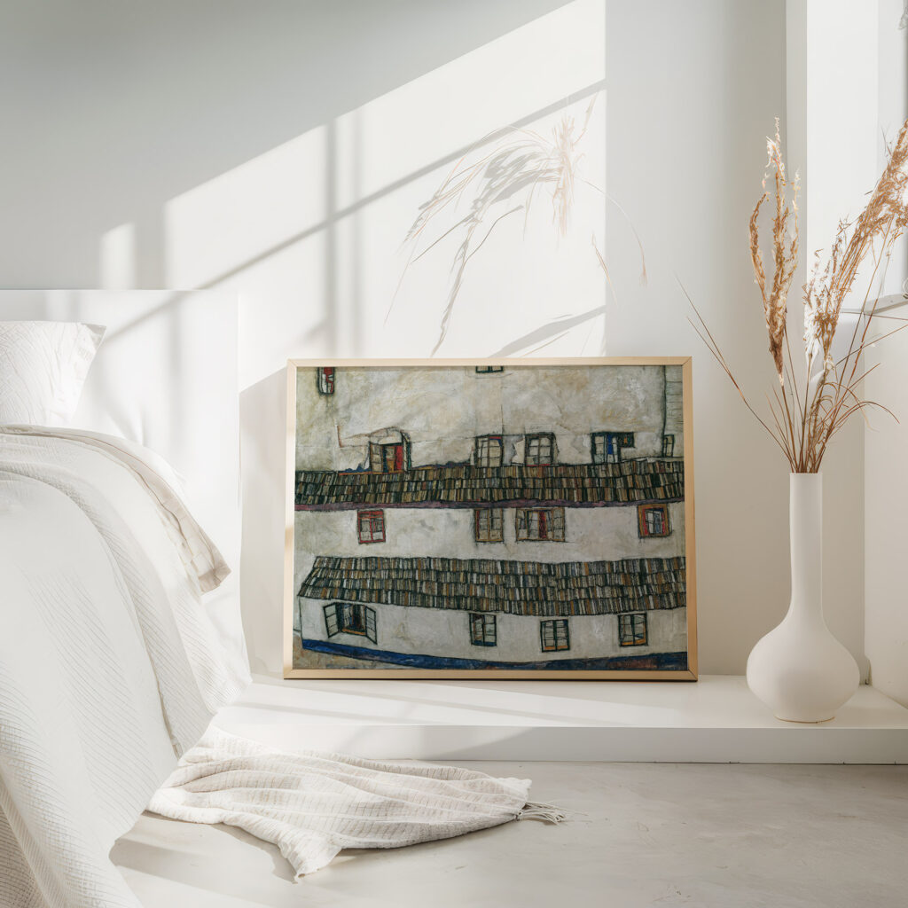 House wall window 1914 Egon Schiele 4 mockup