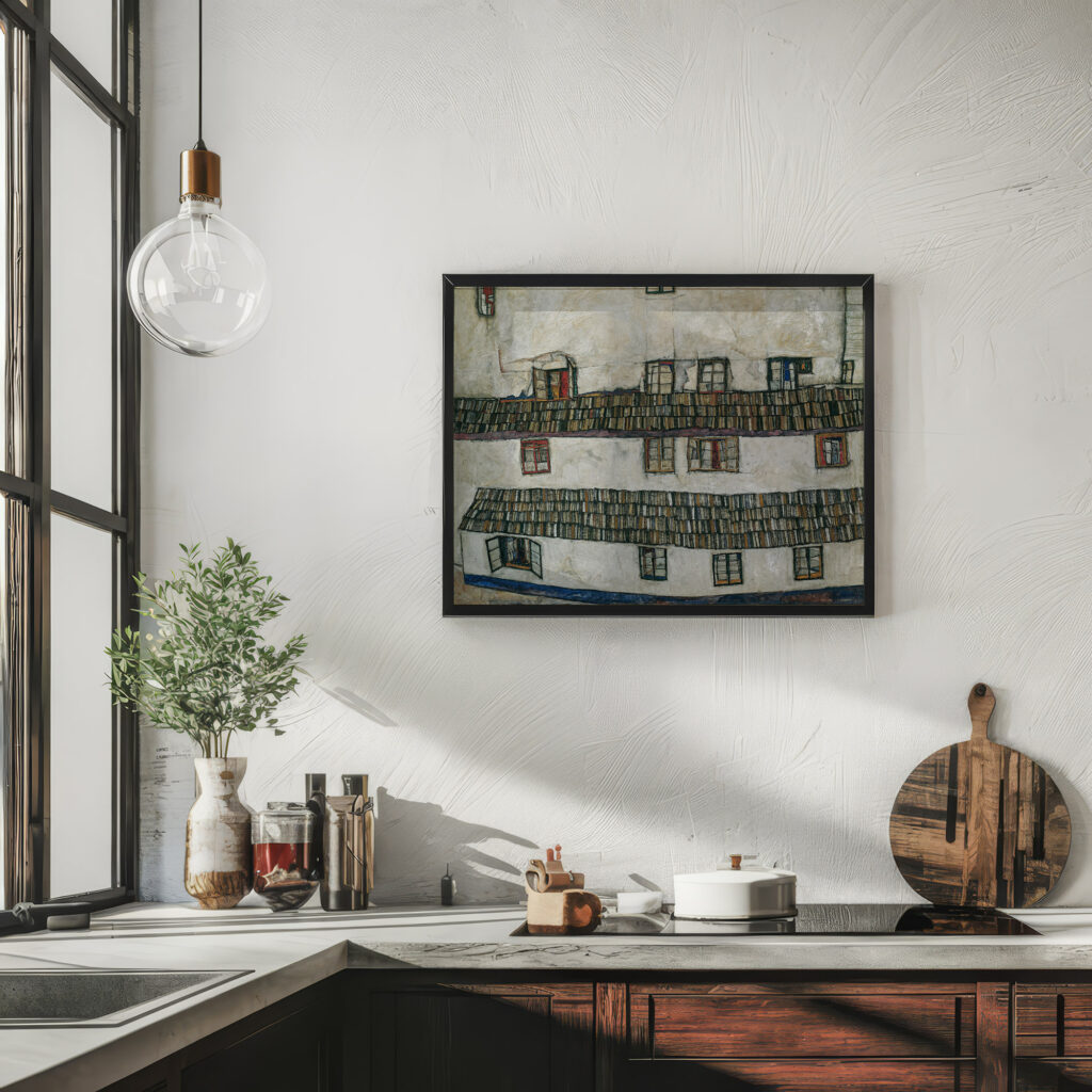 House wall window 1914 Egon Schiele 6 mockup