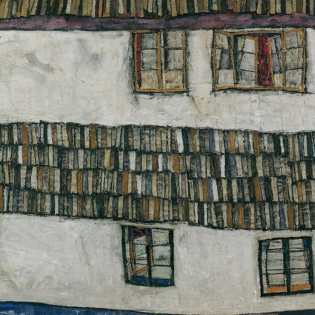 House wall window 1914 Egon Schiele 8 mockup