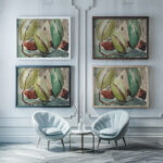 House with Trees 1934 Arthur Dove framed posters mockup