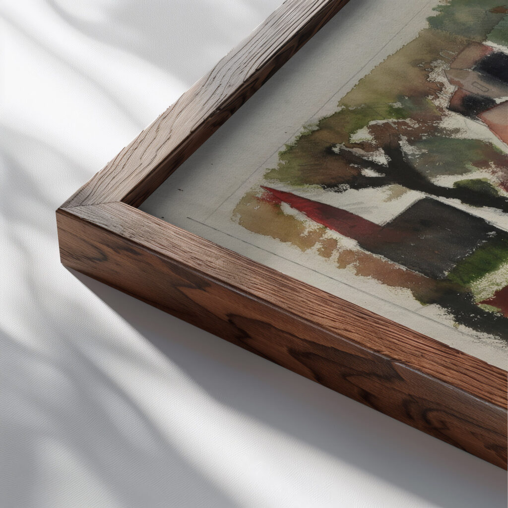 Houses 1926–29 Paul Gaulois close up dark wood mockup