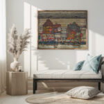 Houses With Laundry Suburb II 1914 Egon Schiele 5 mockup