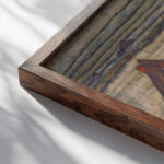 Houses With Laundry Suburb II 1914 Egon Schiele close up dark wood mockup