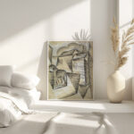 Houses in Paris Place Ravignan 1911 Juan Gris 4 mockup