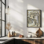 Houses in Paris Place Ravignan 1911 Juan Gris 6 mockup