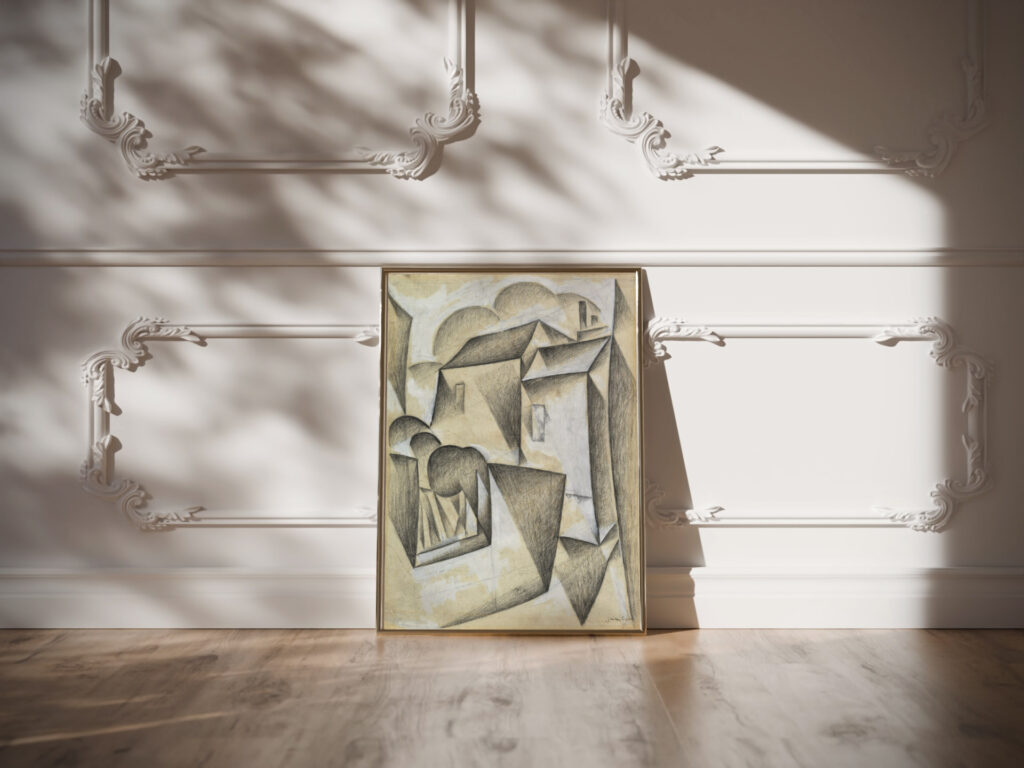 Houses in Paris Place Ravignan 1911 Juan Gris video mockup