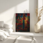 Houses tower and mountains 1919 20 Carl Grossberg 4 mockup Houses tower and mountains 1919 20 Carl Grossberg 4 mockup