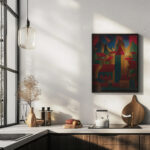 Houses tower and mountains 1919 20 Carl Grossberg 6 mockup Houses tower and mountains 1919 20 Carl Grossberg 6 mockup