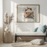 Houses with Red 1917 Charles Demuth 5 mockup