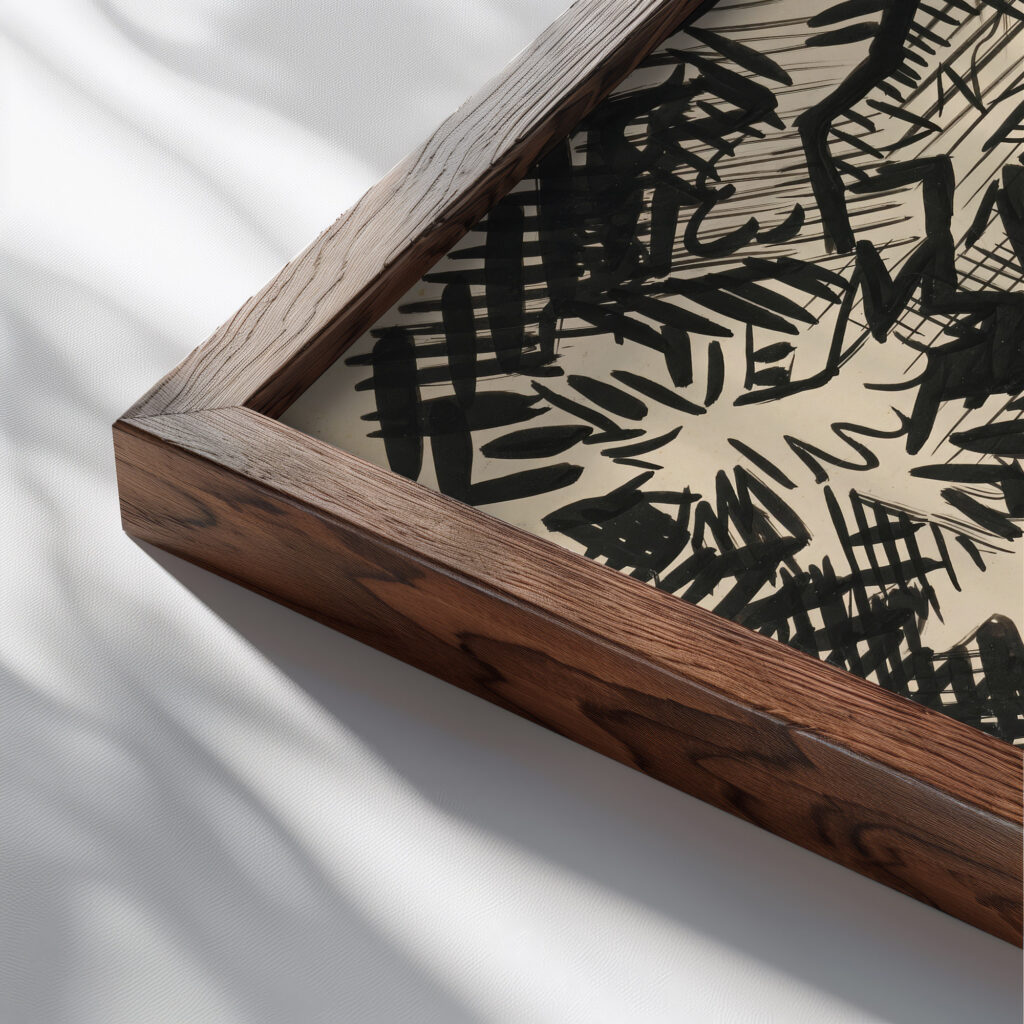 Hunter 1940 Arnold Peter Weisz Kubincan close up dark wood mockup