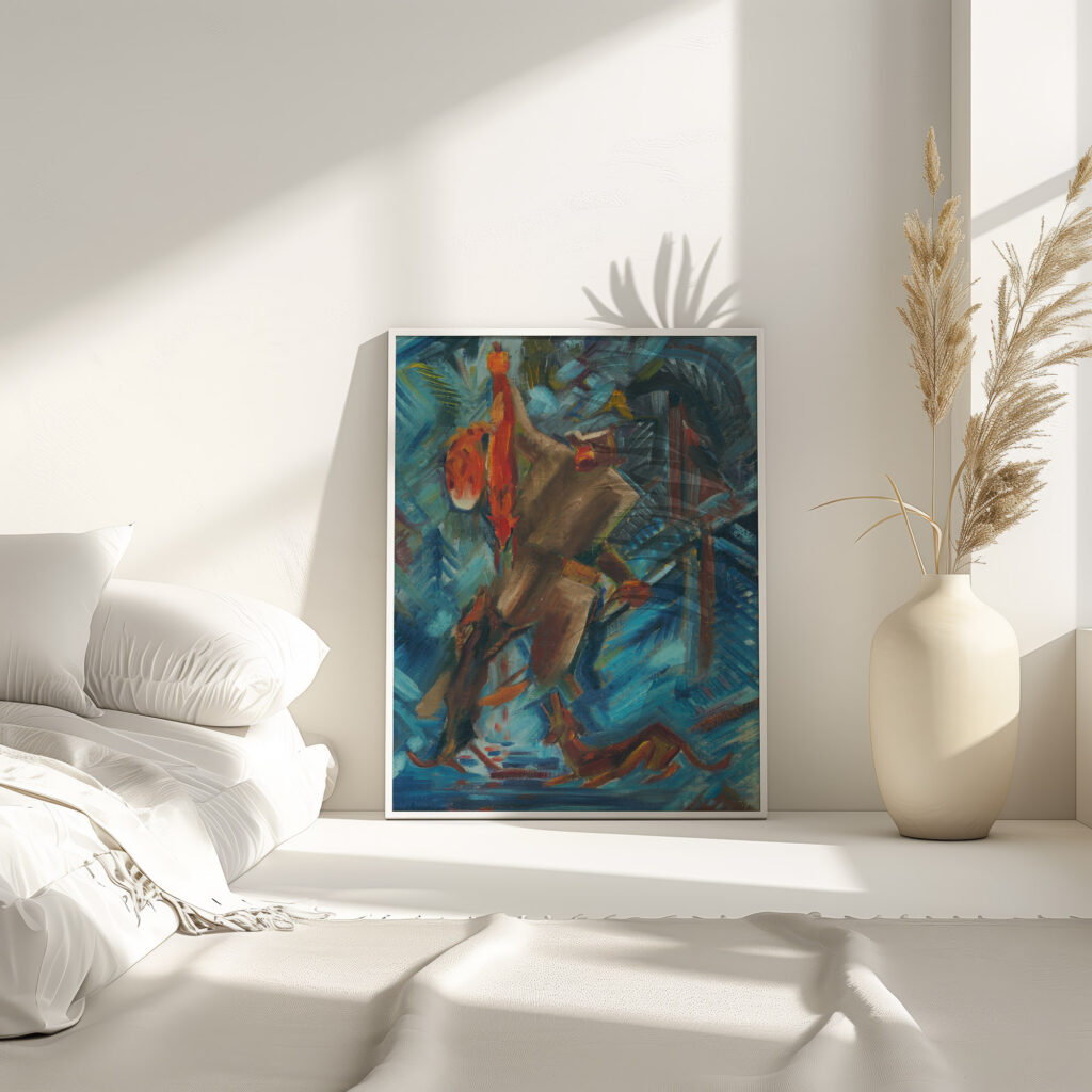 Hunter with a Fox in His Hand 1940 Arnold Peter Weisz Kubincan 4 mockup