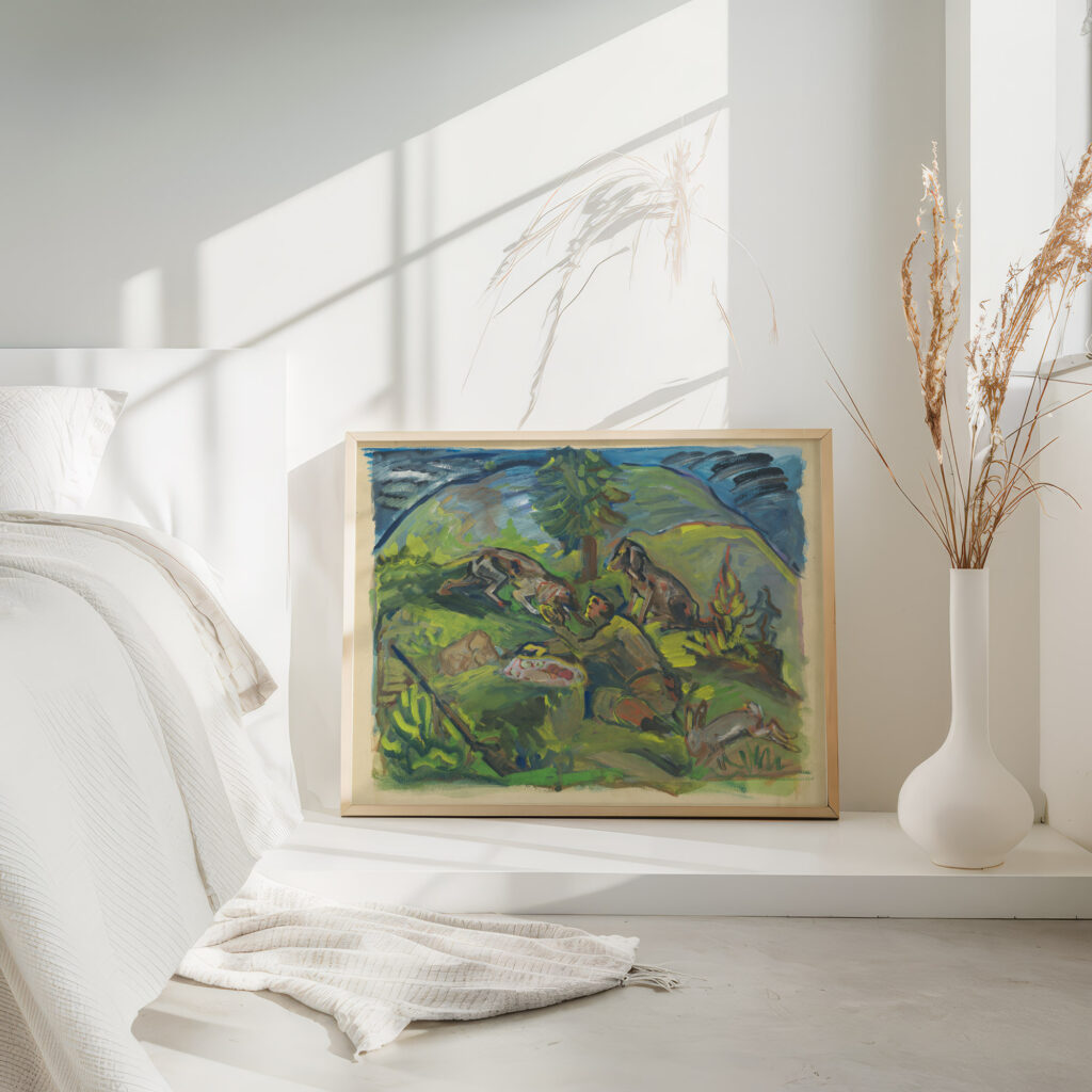 Hunting Motif 1940–1943 Arnold Peter Weisz Kubincan 4 mockup