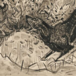 Hunting scene Hare and dog 1930 1939 Arnold Peter Weisz Kubincan 8 mockup