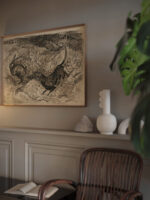 Hunting scene Hare and dog 1930 1939 Arnold Peter Weisz Kubincan video mockup