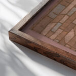 Hutment 1932 Paul Klee close up dark wood mockup