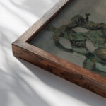 Idolen spoken from 1928 until 1929 Frits van den Berghe close up dark wood mockup