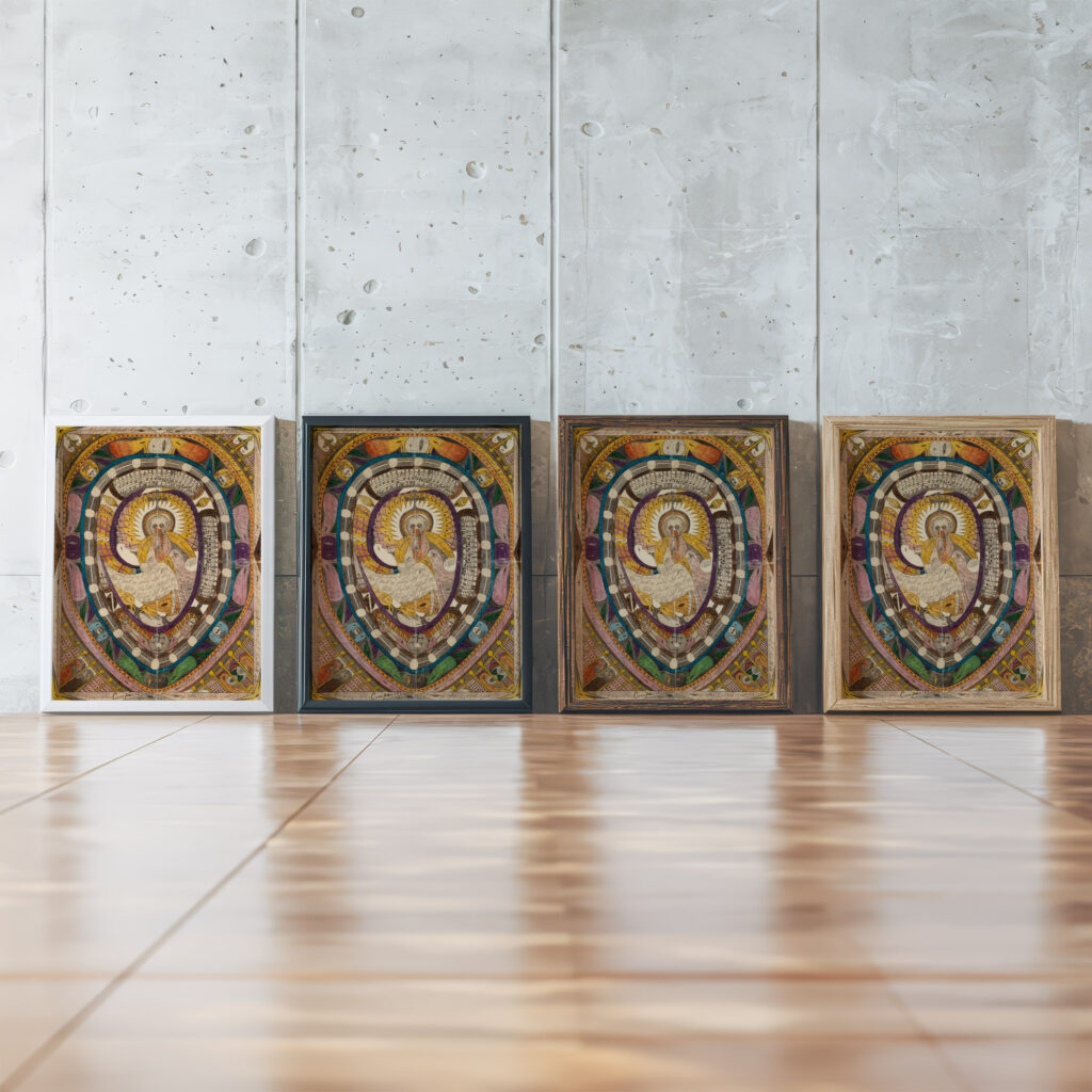Ihro konigliche Hoheit Prinzessin Stephanie von Belgien Europa und RamonionSchlange 1911 Adolf Wolfli framed posters mockup