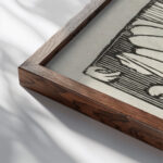 Illustratie bij gedicht uit dichtbundel Sagesse van Paul Verlaine 1895 07 Maurice Denis 1 close up dark wood mockup