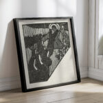 Illustratie met kruisdraging van Christus en nonnen bij gedicht in dichtbundel Sagesse van Paul Verlaine 1895 08 Maurice Denis 4 mockup