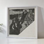 Illustratie met kruisdraging van Christus en nonnen bij gedicht in dichtbundel Sagesse van Paul Verlaine 1895 08 Maurice Denis 5 mockup