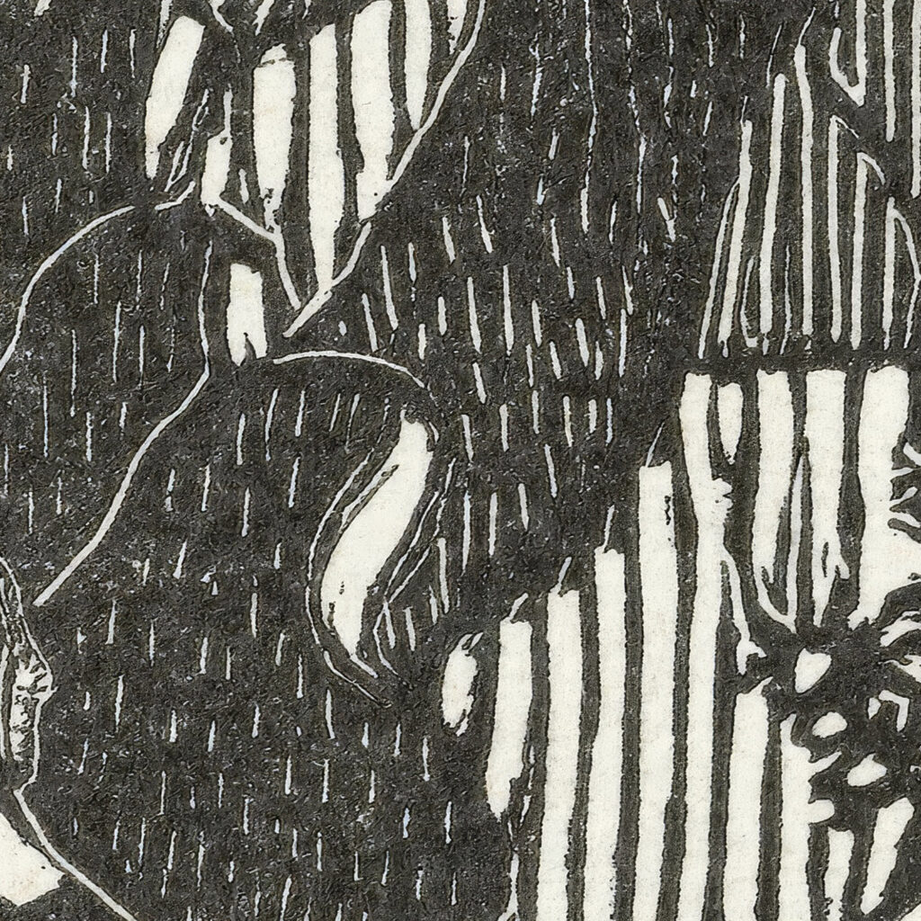Illustratie met kruisdraging van Christus en nonnen bij gedicht in dichtbundel Sagesse van Paul Verlaine 1895 08 Maurice Denis 8 mockup