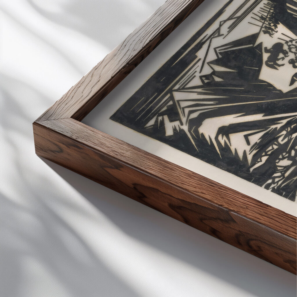 Illustratie voor Xenophons ‘Anabasis 1920 Johannes Frederik Engelbert ten Klooster close up dark wood mockup