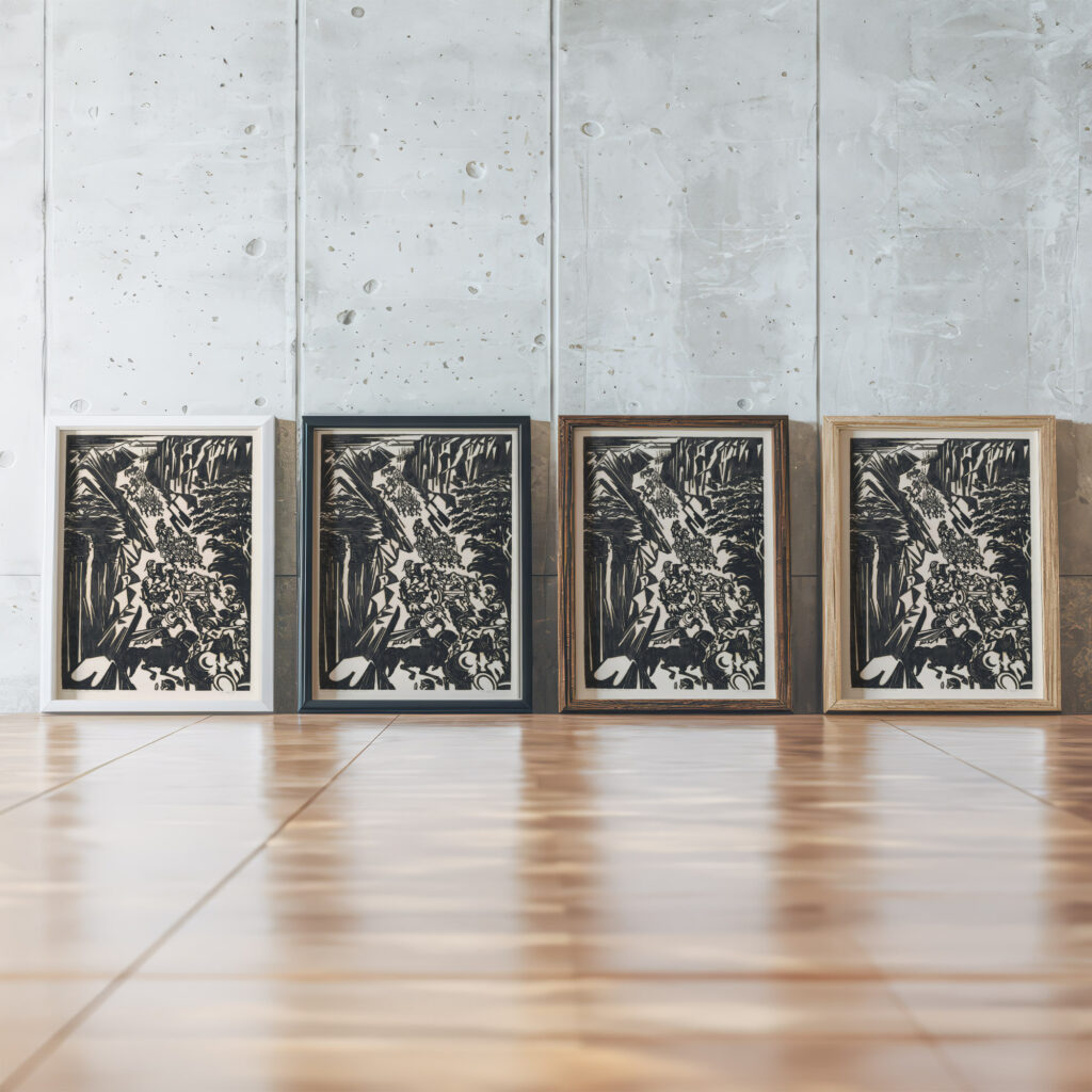 Illustratie voor Xenophons ‘Anabasis 1920 Johannes Frederik Engelbert ten Klooster framed posters mockup