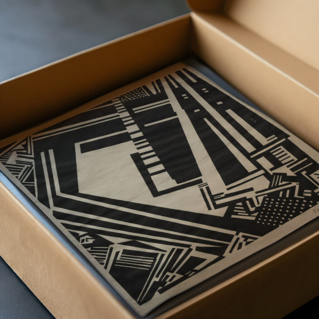 Illustration Typhoon 1914 1915 Edward Wadsworth video mockup