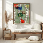 Illustration of Japanese motifs Watanabe Seitei 5 mockup